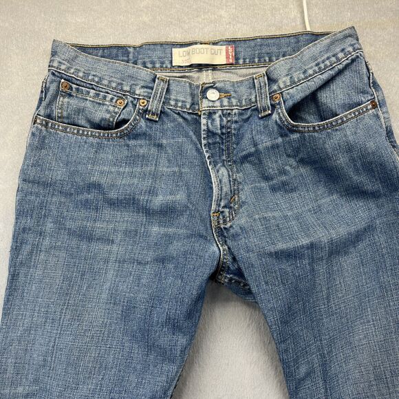 Levis 527 Jeans Mens 34x32 Blue Boot Cut Low Rise Cowboy Western Denim Y2K - Picture 4 of 14